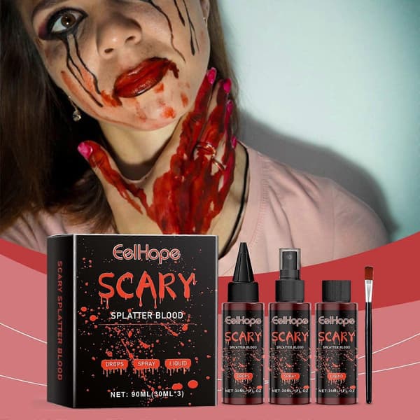 Falsk Blod Sæt til Halloween SFX Makeup Specialeffekter