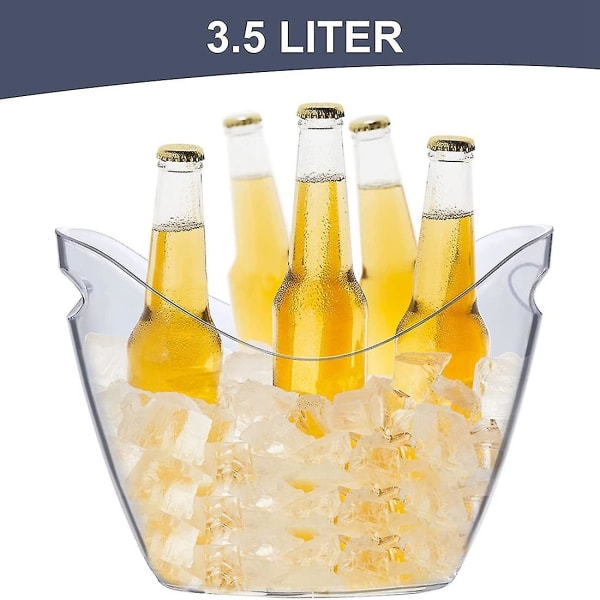 Ishink Vinhink Klar plasthink Perfekt för vinchampagne eller ölflaskor