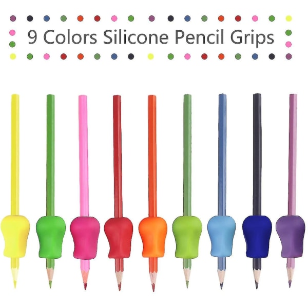 12 pakke blyantgreb til børn, fingergreb Holder Ergonomisk skrivetræningshjælp Holdningskorrektionsværktøj til børn Førskolebørn Børn Voksne Sp