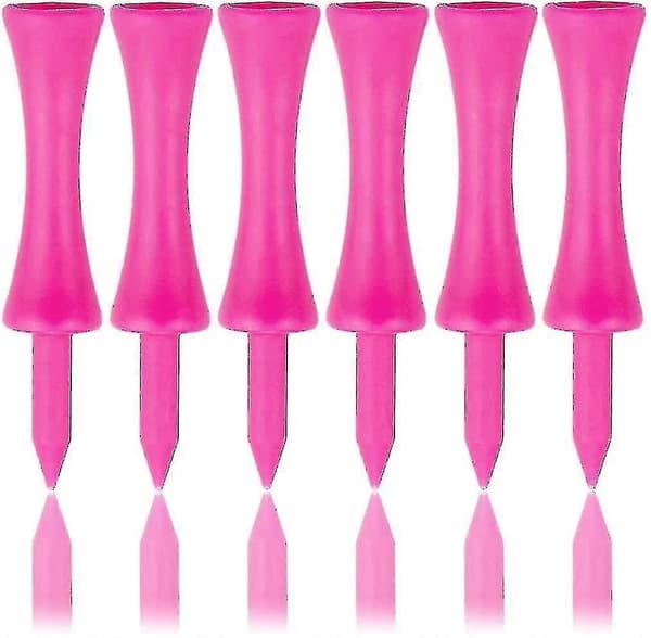 57mm Rosa Plastgolfteér 100-pack #yg