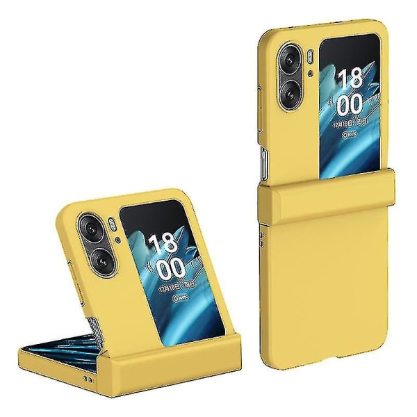 Til Oppo Find N2 Flip 5g Skin-touch telefontaske Hængselbeskyttelse Hårdt pc telefoncover -gt