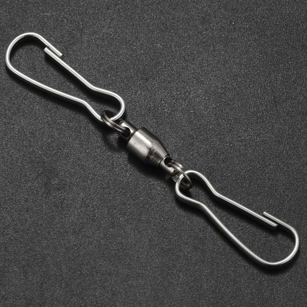 12-pack Snurrande Dubbla Klämmor Swivel Hooks för Vindspinnare, Hängande Vindstrumpa, Fågelmatare, Vind C