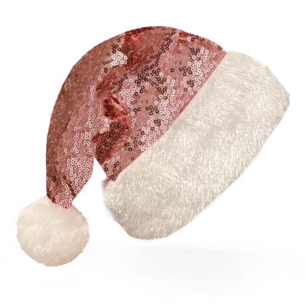 Christmas Clearance Plys nissehue , Sjove julehatte til børn & voksne Julehat ,pailletter Style Xmas Holiday Hat,unisex Velvet Classic Sa