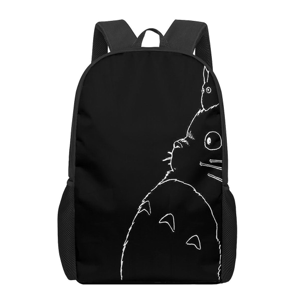 Tonari No Totoro Anime 3d mønster skoletaske til børn Piger Drenge Casual Bogtasker Børn Rygsæk Drenge Piger Skoletasker Bagpac Zzz124c (14)
