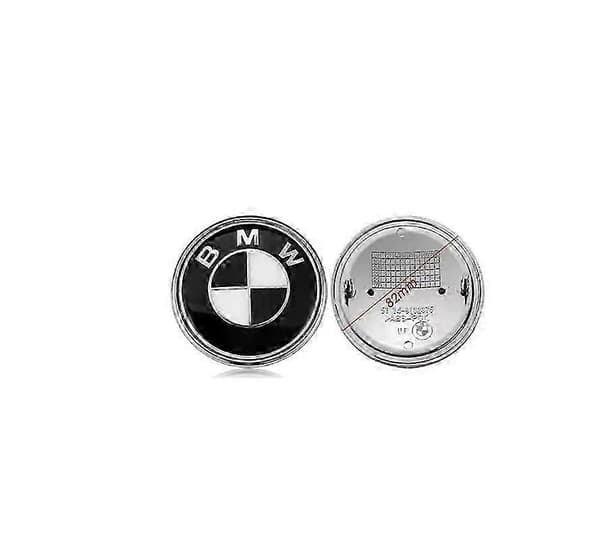 2 stk. emblemer til bil 82mm + 74mm, erstatning for panseremblem