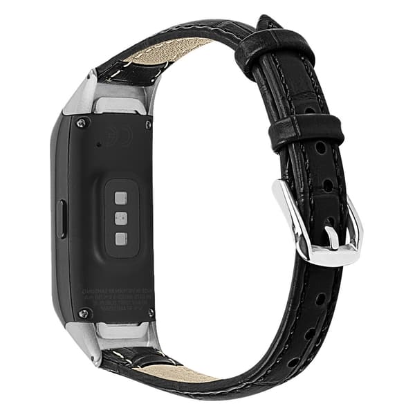 INF Fitbit Charge 3/4 -ranneke, nahkaa, musta