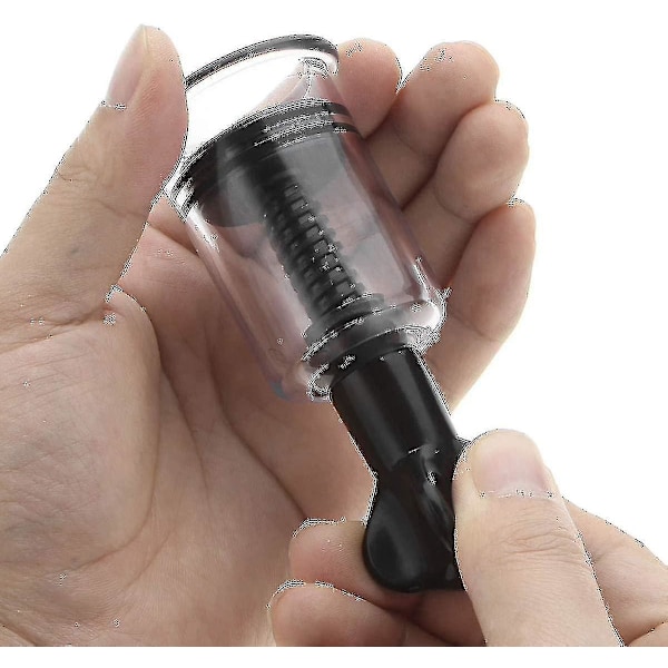 2 st Nippel Sugare Roterande Vakuum Twist Sugkopp Anti Cellulite Cupping Massager Kopp För Amning Bröstpump Svart 3.0cm