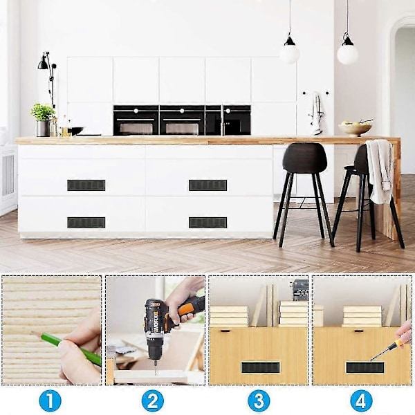 Ventilationsgitterdæksel, Aluminiumlegering Ventilationsdæksel Sort Ventilationsdæksel Skab Ventilationsdæksel Loftventilationsdæksel Badeværelsesventilationsdæksel Luftventiler til Skab
