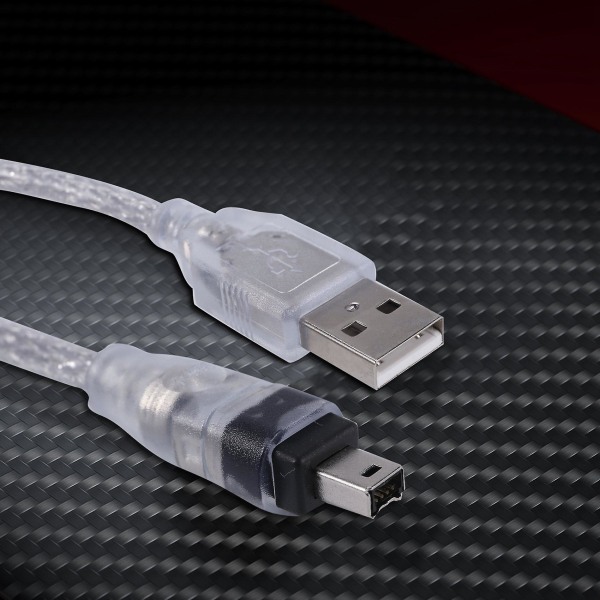 1,5 m USB Ieee 1394 4 Pin Firewire Dv -sovitinkaapelin muunnin PC-kameralle