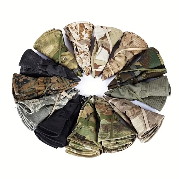 Camouflage Boonie -hattu - Pysy viileänä ja suojattuna ulkoilulajien ja seikkailujen aikana!