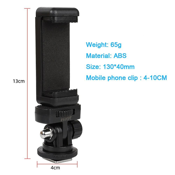 Kameratelefonhållare Monitor Flexibel stativadapter W Kallskofäste för Iphone Samsung Canon Nikon Sony Dslr-kamera