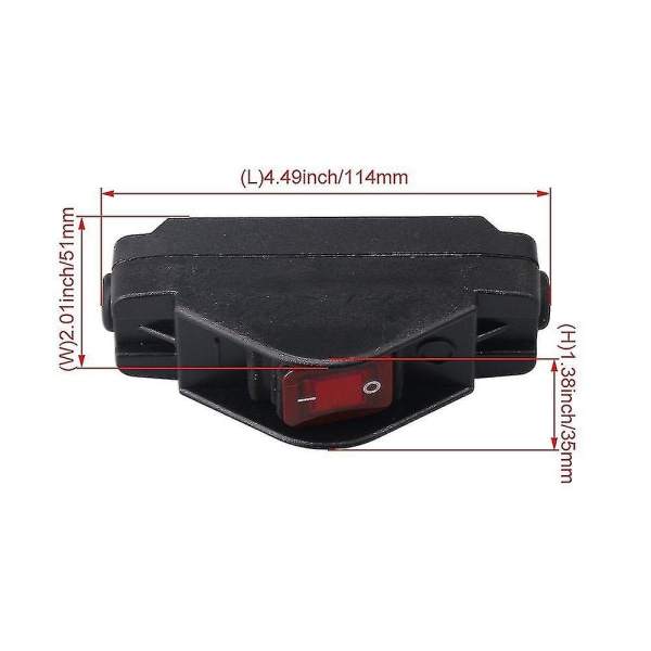 Vandafvisende Ip65 30a 220v Tænd/sluk-knap Inline Switch Udendørs Vandafvisende Switch