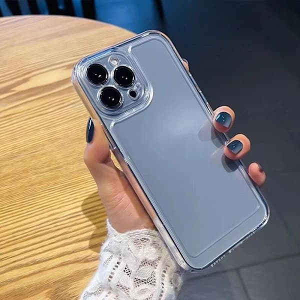 Transparent, förtjockat, stötsäkert telefonfodral för iPhone 17