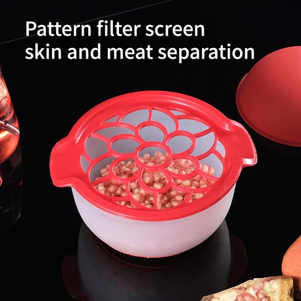 Granatäppelskalare, praktisk granatäppelskalare, fruktköttsseparator, extraktor, multifunktionell kökspryl.