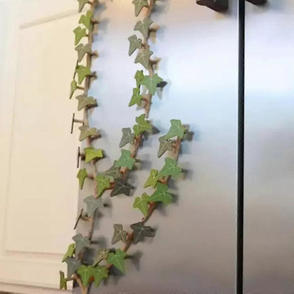 Ivy-jääkaappimagneetti nivellettyine varsiine, 3D-tulostettuja magneetteja jääkaappiin