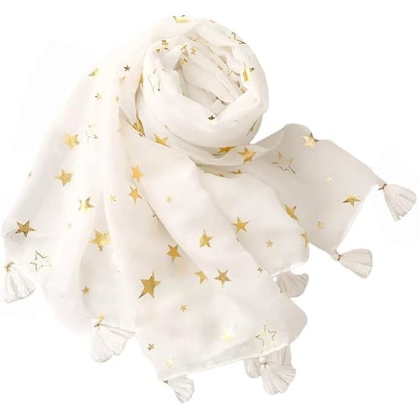 Sjal for kvinner, elegant damessjal, lett julegave