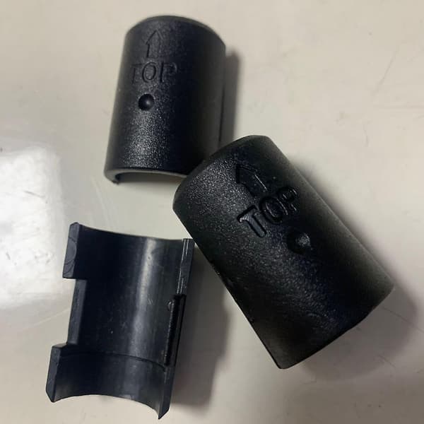 24 st Bambu Rör Fästa Plastklämmor Set 1 Tums Diameter Metallställ Hyllfästklämmor för Trådhyllsystem