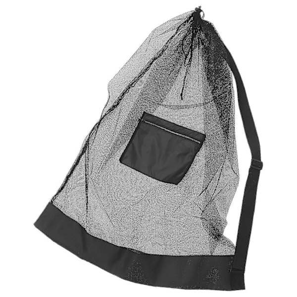 Stor Mesh Ball Bag Trekkstreng Basketball Bæreveske Bærbar Balls Bag Basketball Nettveske