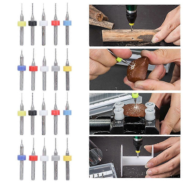 20 kpl Mikroporanterisetti Seos Piirilevy Mini Kiinteä Varsi 0,1 mm?1 mm Tarvikkeet YEMAA