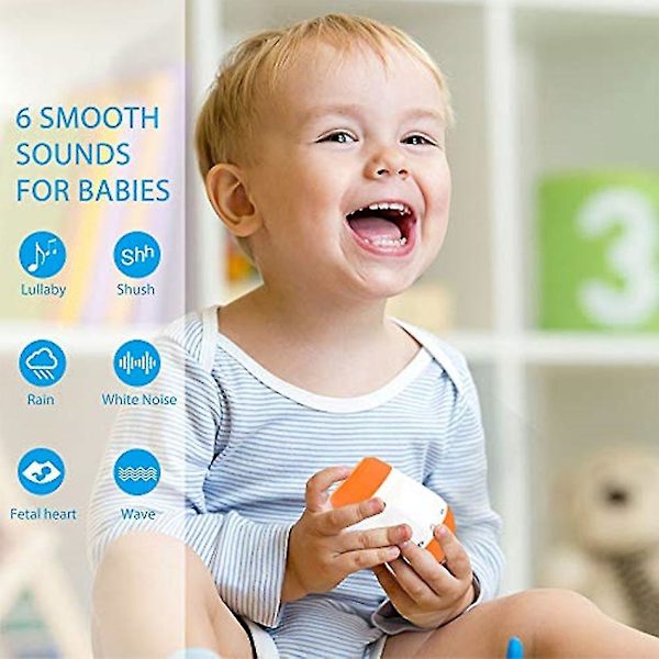 Baby Smart Vitt Brusljud Hjälper Till Att Lugna Bebis Sömn Laddningsbar