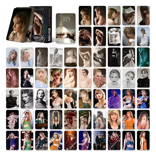92 Taylor Swift-kort Taylor Swift stjerneomkransede postkort