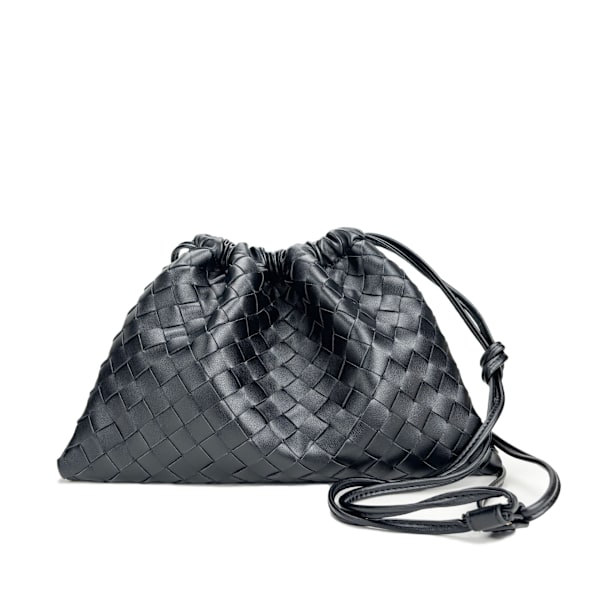 PU vävd väska axelväska Cloud Mini läder clutch väska f