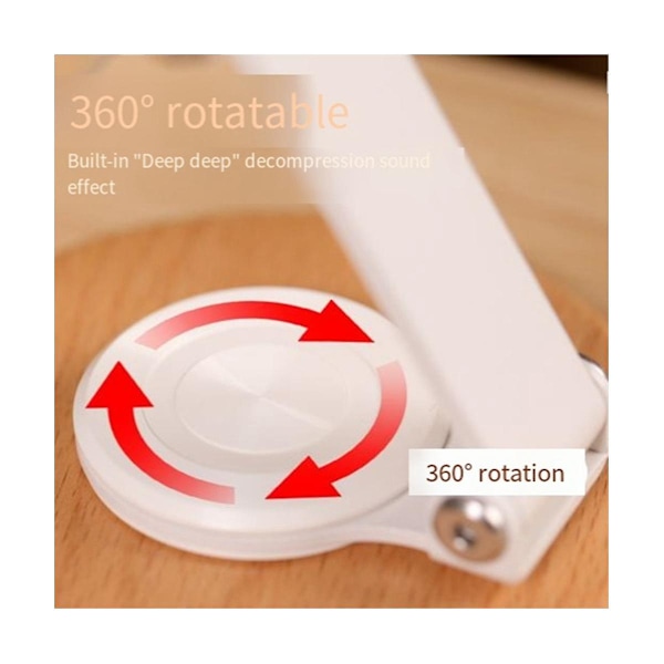 Mobiltelefon Transparent Stativ Akryl 360 Grader Roterende Stativ Skrivebord Multifunktionel Universal Ce