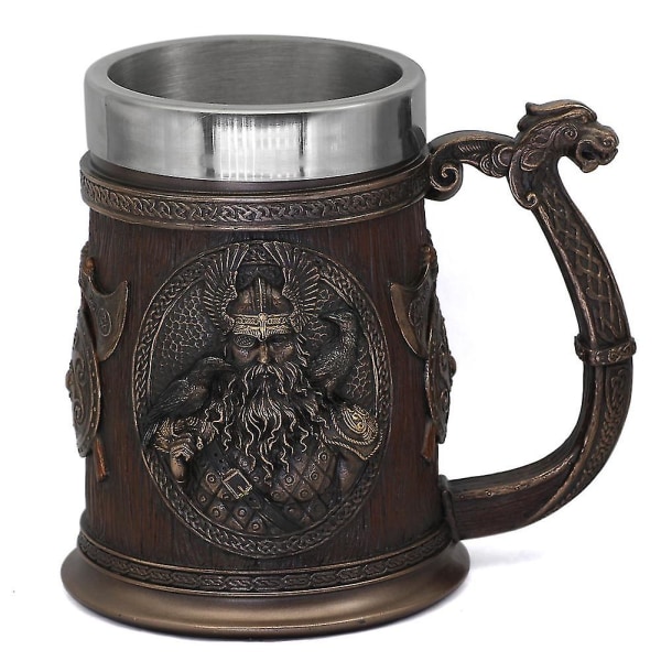 Viking Thor Mjolnir ölmugg Odin Goblet 20 Oz