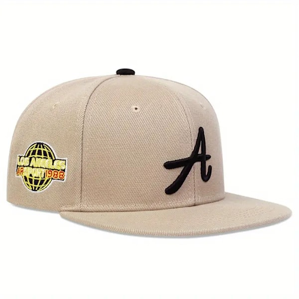 Los Angeles Broderet Baseball Cap - Stilfuld Hip Hop Snapback Hat med Justerbar Solskærm til Mænd og Kvinder