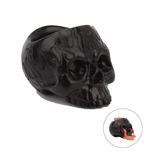 Halloween Skull Candle Holder - Decorative Mini Planter Pots For Bar Party, Haunted Houses, And Halloween Decor- 9x7x6cm