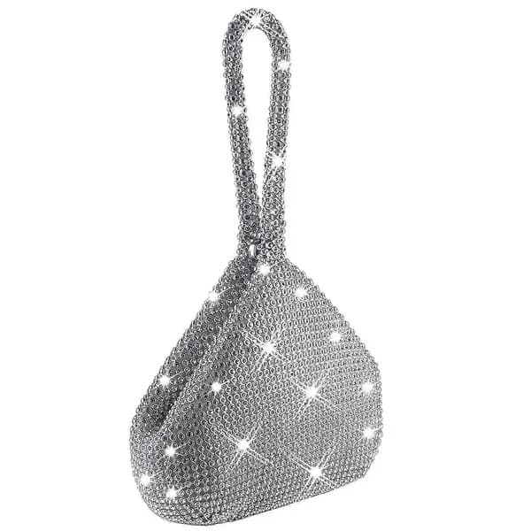 Damevesker med håndleddsstropp og rhinestone krystalldekorasjon Black