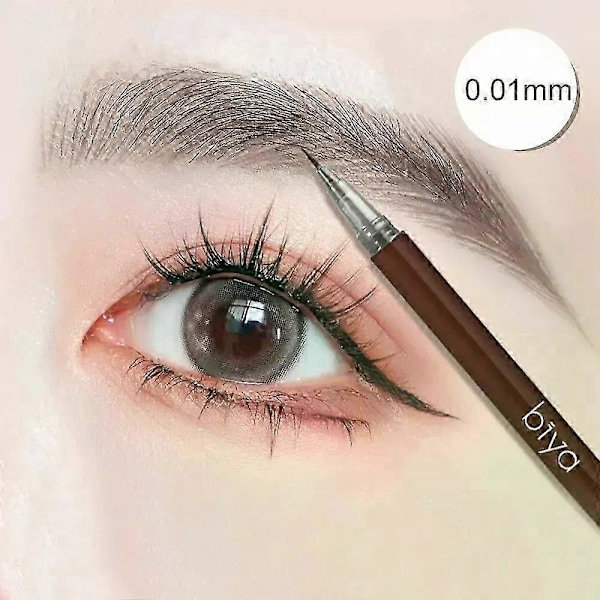 Gaibosi Biya Flydende Øjenbryns Pen Ekstra Tynd 0.01mm Vandtæt Øjenbrynspen Svedresistent og Farveægte 3 colors pack