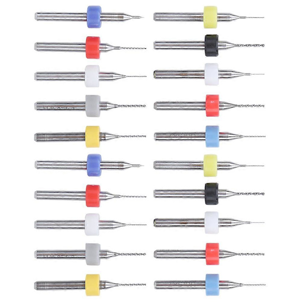 20 kpl Mikroporanterisetti Seos Piirilevy Mini Kiinteä Varsi 0,1 mm?1 mm Tarvikkeet YEMAA