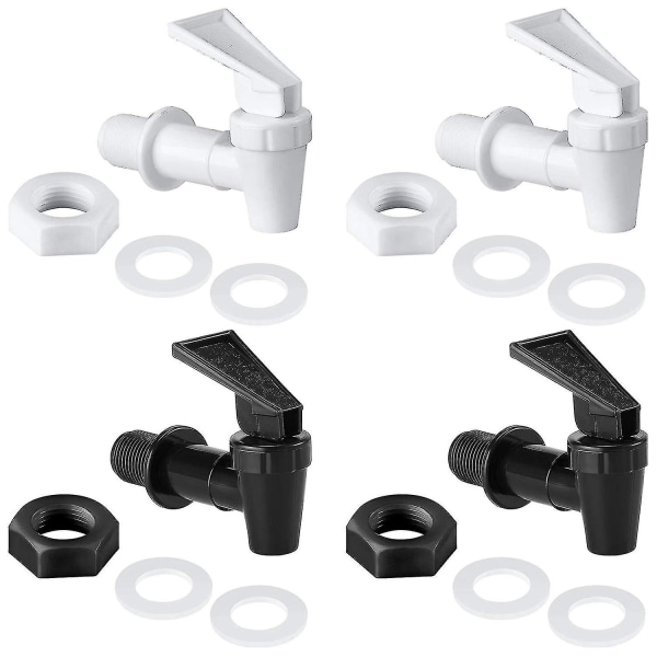 4 Sets Replacement Cooler Faucet Water Bottle Jug, Dispenser Tap Spigot Spout Water Beverage Lever