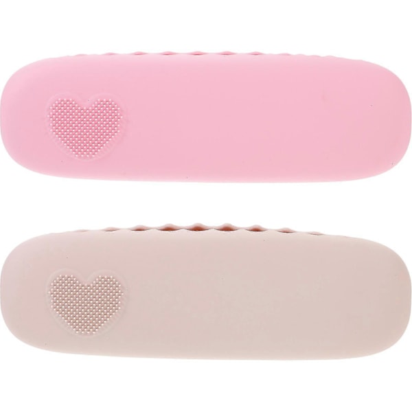 2 stk. Silikon Makeupbørste Taske Bærbar Makeupbørste Organizer Rejse Makeupbørste Etui