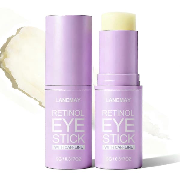 Retinol ögonstift, ögonfuktighetskräm, reducerar effektivt mörka ringar och påsar under ögonen, anti-aging koffein ansiktskräm. 1pcs