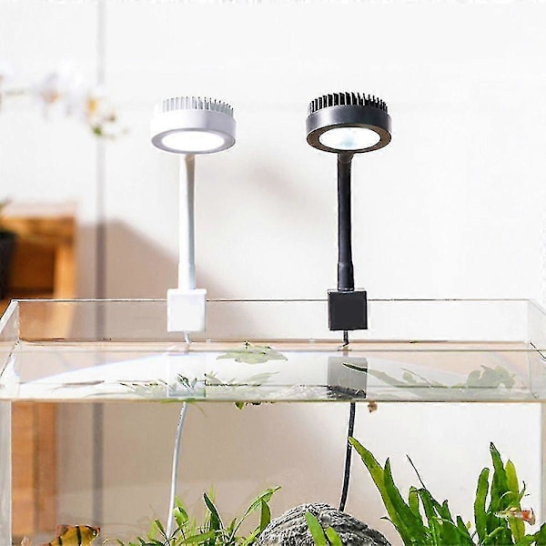 Lille Akvarie Lampe LED Belysning Vandplanter USB Klips På Lampe