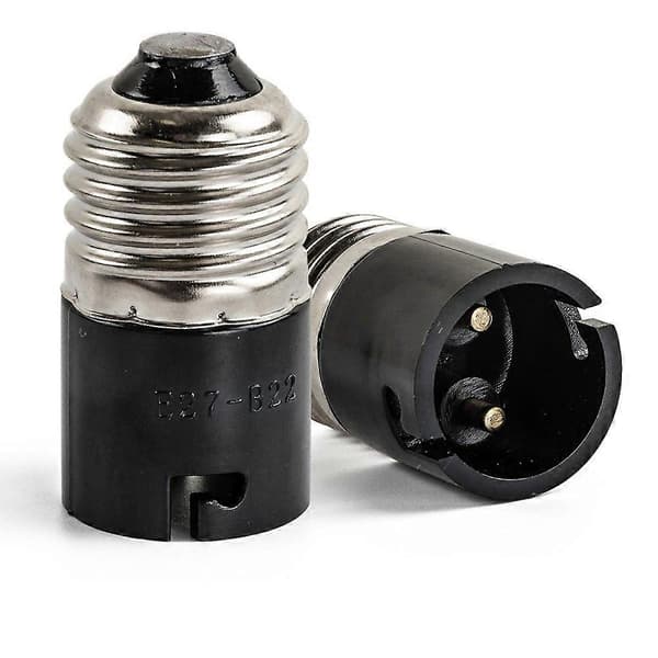 E27 til B22 Base Konverter Adapter 3-pakning