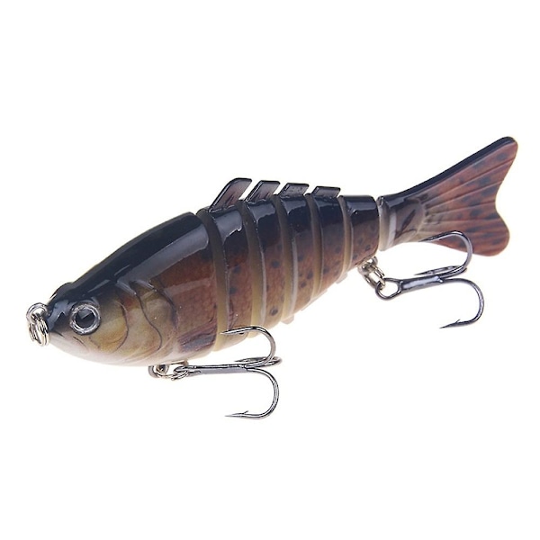 Fiskesluker 100mm Multi Jointed Swimbaits Slow Sinking Bionic Lifelike Swimming Bass Lure Articula