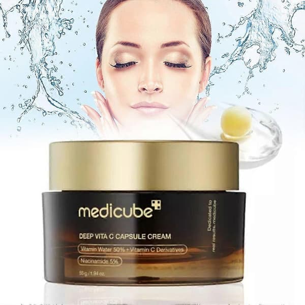 Deep Vitas C Capsule Cream Vitamin-C Capsule Ansiktsfuktighetskrem Gel Hydrering 1PCS