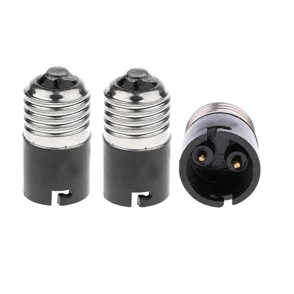 E27 til B22 Base Konverter Adapter 3-pakning