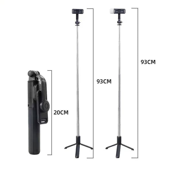 Q07 Bluetooth Selfie Stick Broadcast Stativ Uten Lys