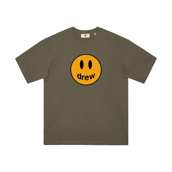 Smiley Justin herr och dam par high street trend lös kortärmad T-shirt Tan s