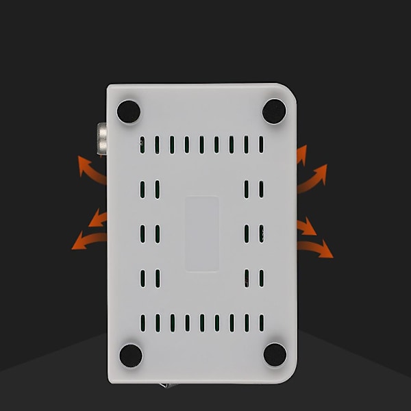 HDMI til RF HD-signal til kablet signal 1080P Audio Video Synkroniseringskonverterboks 110-240V Hvit EU