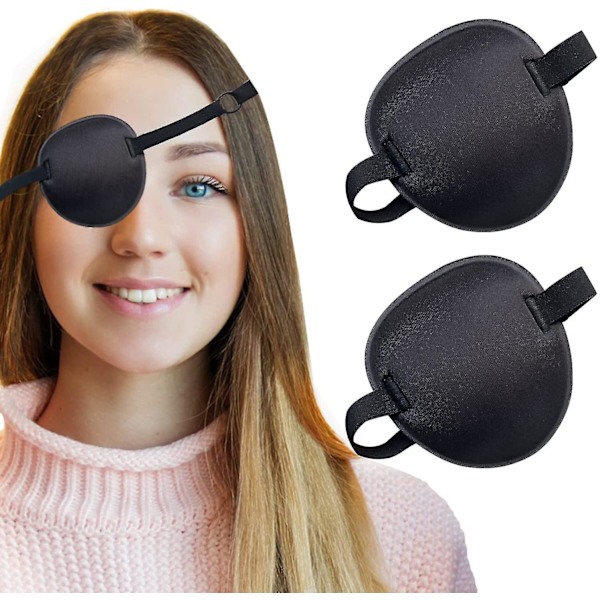 2 Pack Eye Patch Soft Adjustable Amblyopia Lazy Eye Patches For Left Or Right Eyes