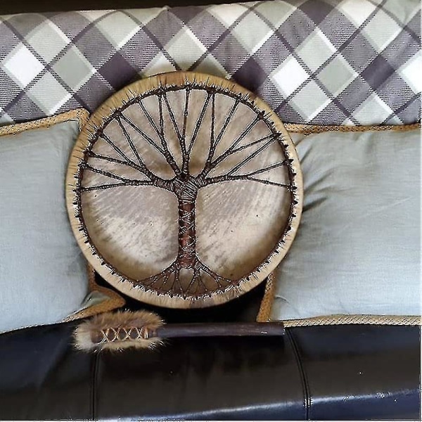 Tree Of Life Shaman Drum Håndlavet Sibirisk Shamanic Drum Spirit Music Symbol Home Decor