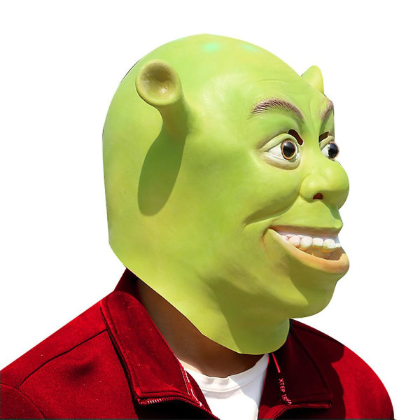 Shrek Mask Latex Mask Naamio Hauska Shrek Mask päähine Rekvisiitta Halloween Carnival Cosplay Party