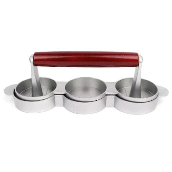 Mini Hamburgerpresser, Non-Stick, 3 Sporer, Små Burgerkaker, Trippel Beef Burger Maker Mold Mac