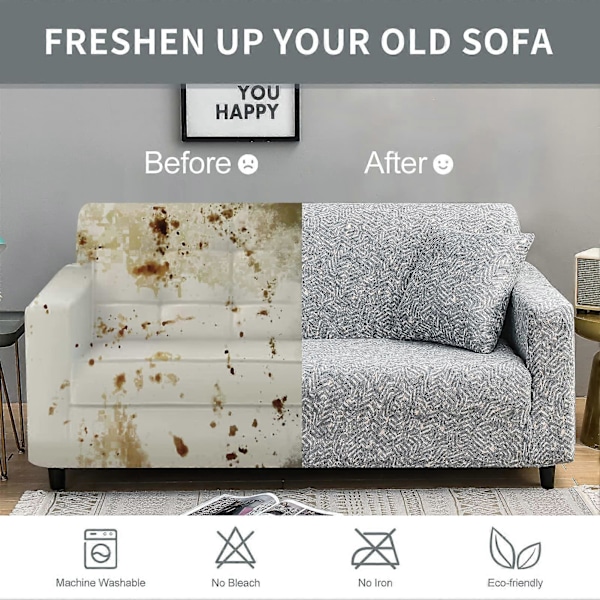 Soffaöverdrag 3-sits elastiskt sofföverdrag