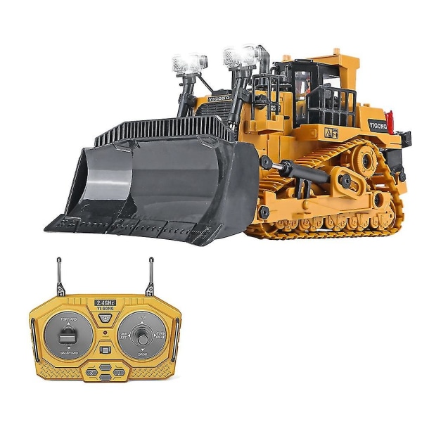 Fjernbetjening Bulldozer Legetøj 1:24 Rc Trucks Fjernbetjent gravemaskine til 4-15 års børnefødselsdag